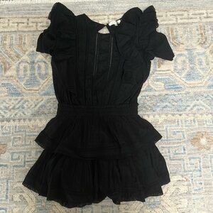 Brand New black love shack fancy Natasha dress in size S